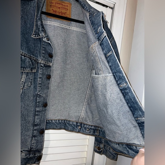 Vintage 90s Men's Levi's 70598 Button Down Denim Trucker Jacket Size - Picture 4 of 16